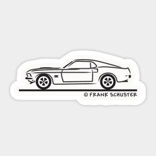 1968 Boss Mustang Sticker